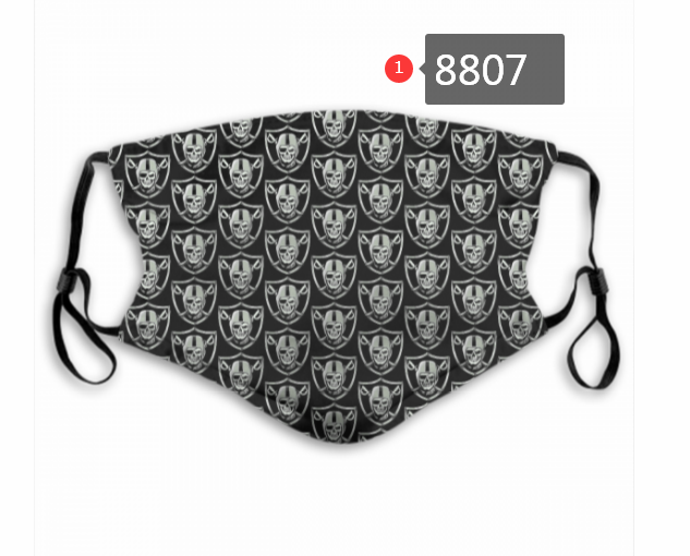 Oakland Raiders #3 Dust mask with filter->nfl dust mask->Sports Accessory